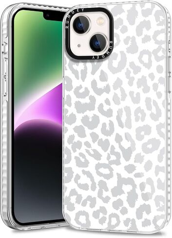2 حزمة CHEETAH طباعة حالات Apple iPhone 13 / iPhone 14 CASE 6.1 بوصة ، واضحة Coquette Fashion Leopard أنماط للفتيات Funda مع حماية الصدمة السيليكون لينة TPU in Kuwait