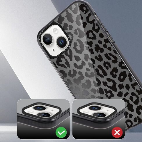 2 حزمة CHEETAH طباعة حالات Apple iPhone 13 / iPhone 14 CASE 6.1 بوصة ، واضحة Coquette Fashion Leopard أنماط للفتيات Funda مع حماية الصدمة السيليكون لينة TPU in Kuwait