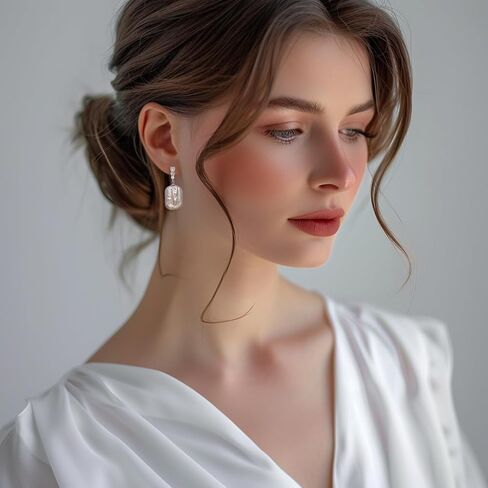 Baroque pearl earrings for Women girl cultured freshwater Pearl Stud hoop square statement earrings 14K Gold plated Drop Dangle Jewelry white earrings in Saudi Arabia