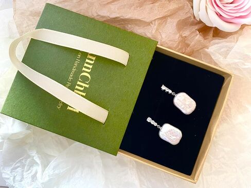 Baroque pearl earrings for Women girl cultured freshwater Pearl Stud hoop square statement earrings 14K Gold plated Drop Dangle Jewelry white earrings in Saudi Arabia