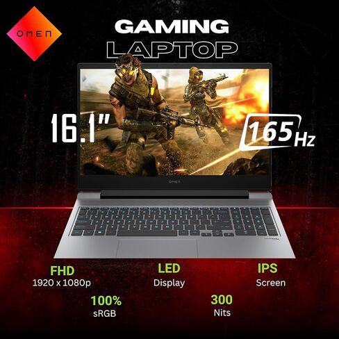 HP OMEN 16 Gaming Laptop ، 16.1 165Hz FHD LED ، CORE I7-14650HX (> I9-13900H ، 5.20 GHz) ، Geforce RTX 4060 ، 1 Zone RGB Backlit Backboard ، 1080p Webcam ، Windows 11 Pro ، Gray (32GB DDR5 RAM | 2TB SSD) in Kuwait