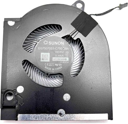 BestParts New Genuine CPU + GPU Cooling Fan Replacement for DELL G15 5520 (RTX 3050 Series), P/N: EG75070S1-C740-S9A EG75070S1-C750-S9A, 5V 0.5A (Note: Only for RTX 3050/ 3050Ti Series) in Saudi Arabia