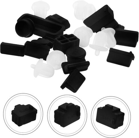 Beaupretty 40pcs Portor Mother Cover Cover USB Silicone Plugs لرطوبة الكمبيوتر وواجهات سطح المكتب المتوافقة مع الأوساخ in Saudi Arabia