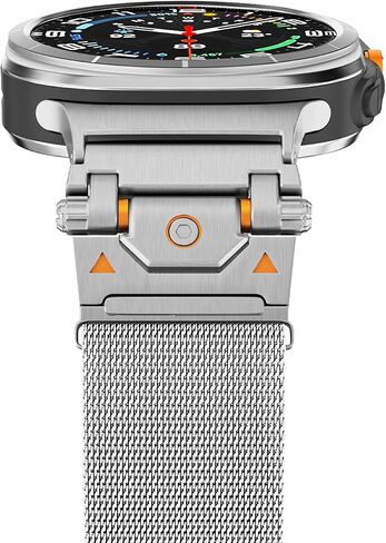 Milanese Loop for Samsung Galaxy Watch Ultra Band 47mm Men Women, Stainless Steel Mesh Strap with Magnetic Clasp & Metal Connector for Galaxy Watch 7 Ultra in Saudi Arabia