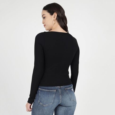 GUESS Women's Long Sleeve FEBE Top in Saudi Arabia