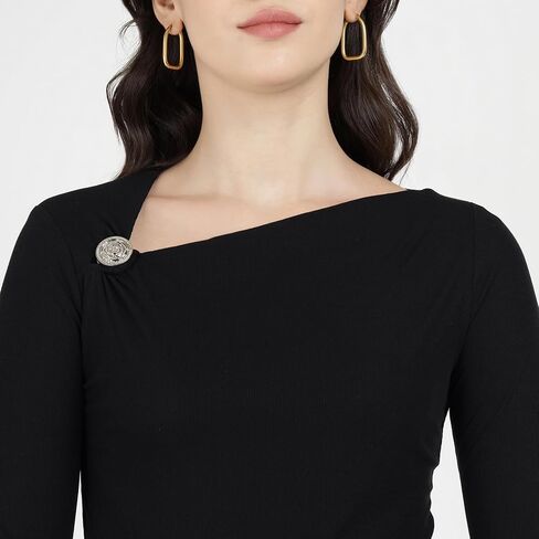 GUESS Women's Long Sleeve FEBE Top in Saudi Arabia