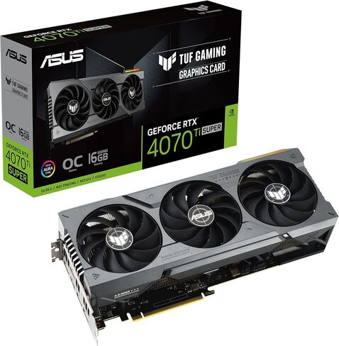 Asus Rog Strix Geforce RTX ™ 4070 Ti Super OC Edition Gaming Card (PCIE 4.0 ، 16GB GDDR6X ، DLSS 3 ، HDMI 2.1A ، DisplayPort 1.4a ، لوحة متهورة ضخمة ، استشعار الطاقة ، مزامنة AURA) (متجددة) in Kuwait