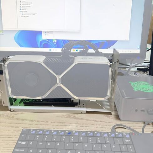 JMT M.2 M-Key to PCIE 4.0X4 SFF 8611 External Graphics Card Stand Bracket Compatible with Oculink/M.2 NVMe Laptop eGPU GDP NUC (Dock-OC5) in Saudi Arabia