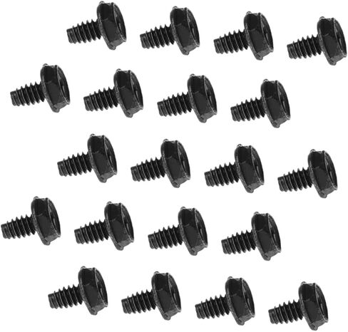 Angoily 100pcs Metal Mounting Screw Assortment Kit for Computer Cases Pci Supply Fasteners Easy to Install Screws Threaded Lightweight in Kuwait