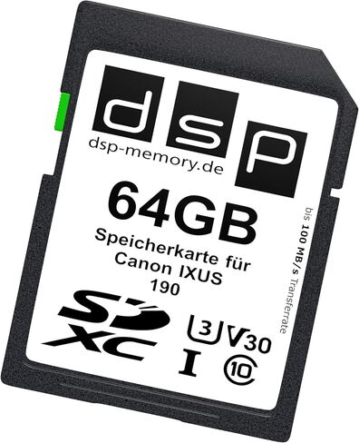 بطاقة ذاكرة V30 المهنية 64 جيجابايت لـ Canon Ixus 190 Digital Camera in Saudi Arabia