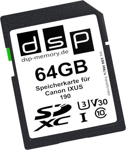 بطاقة ذاكرة V30 المهنية 64 جيجابايت لـ Canon Ixus 190 Digital Camera in Saudi Arabia