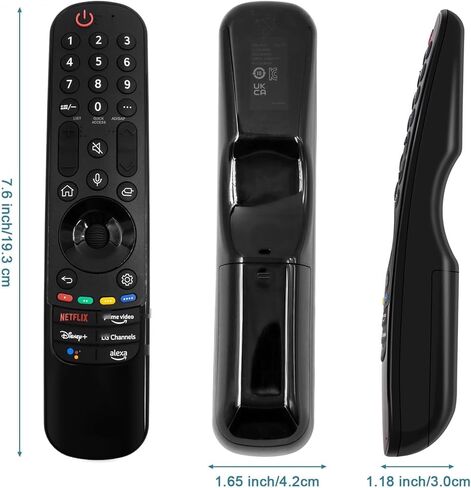 OEM Replacement Voice Magic Remote Control for 2021 2022LG 4K UHD, OLED, NanoCell Smart TVs with Netflix Prime Disney+ Alexa Keys, Bluetooth Magic Remote with Voice, Scroll & Point Functions (MR22GN) in Kuwait