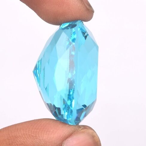 GEMHUB Blue Topaz Cushion Cut Loose Gemstone in Saudi Arabia
