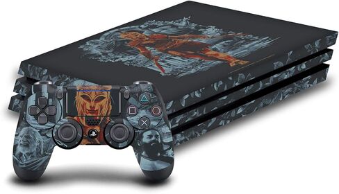 تصاميم قضية الرأس مرخصة رسميًا Assassin's Creed Kassandra Vine Odyssey Artssey Vinyl Sticker Gaming Skin Macal متوافق مع Sony PlayStation 4 PS4 Pro Console و Dualshock 4 Controller in Kuwait