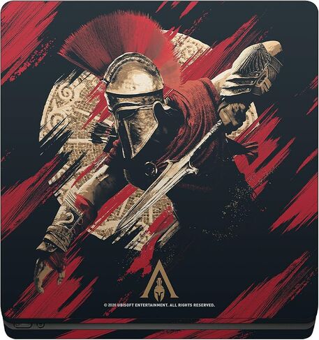 تصاميم القضية الرئيسية مرخصة من Assassin's Creed Kassandra Odyssey Artsey Finyl Sticker Gaming Skin Skin Cover متوافقة مع Sony PlayStation 4 PS4 Slim Console و DualShock 4 Controller in Saudi Arabia