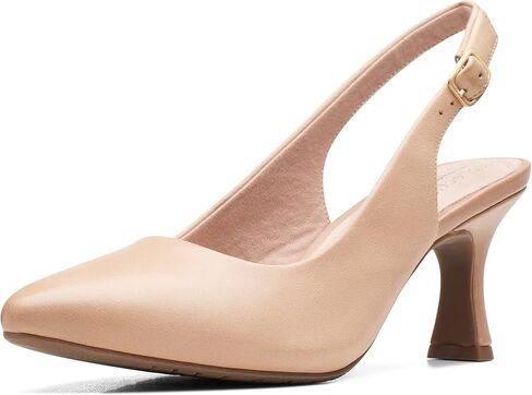 Clarks Women's Kataleyna Step Pump, Off White Leather, 6.5 in Saudi Arabia