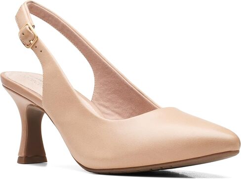 Clarks Women's Kataleyna Step Pump, Off White Leather, 6.5 in Saudi Arabia