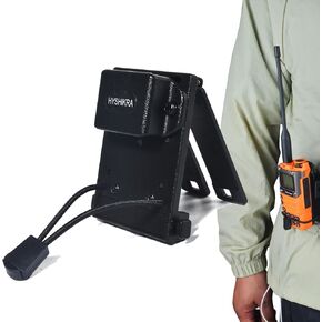Universal Belt Clip & MOLLE Radio Holster - Tactical Mount Holder for BaoFeng Motorola Midland Kenwood Walkie-Talkies w/Back Clip - Secure Fit for Duty Belts, MOLLE Packs