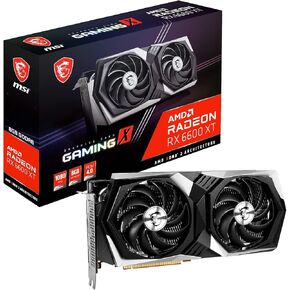 MSI Gaming AMD Radeon RX 6600 XT 8GB GDDR6 128-Bit HDMI/DP Torx Fan RGB Graphics Card (RX 6600 XT Gaming X 8G) (Renewed)