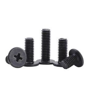 Ultra Thin Flat Wafer Head Screw Carbon Steel Thin Head Laptop Screw(3mm,M2 50pcs)