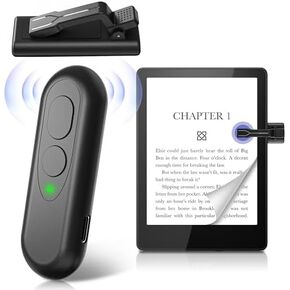 صفحة التحكم عن بُعد في RF ، Turner for Kindle Paperwhite Oasis Kobo ereaders ، Flicker Page Turner Kindle Accessories لأجهزة iPad هاتف قراءة الروايات والصور ومقاطع الفيديو التي تسجل عن بُعد ، أسود