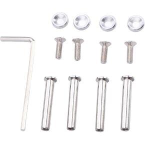 Computer Case Cooling Fan Screws - CPU Fan Screws Stainless Steel PC Cooling Fan Mount Screws Kit with Washers,Radiator Fan Screws for 25/30mm Computer Fans (Silver)