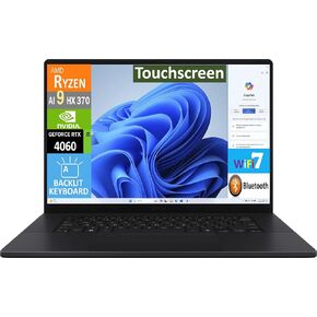 ASUS ProArt P16 AI Powered Laptop 16.0" Touchscreen AMOLED 4K Display (AMD Ryzen AI 9 HX 370, 32GB LPDDR5X, 2TB PCIe SSD, GeForce RTX 4060, Backlit KB, Thunderbolt 4, WiFi 7, Webcam, Win 11 Pro)