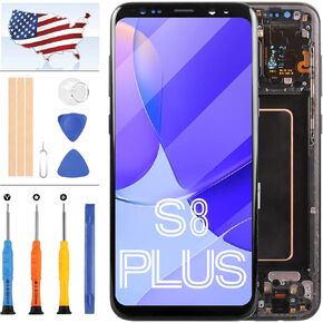 OLED لـ Samsung Galaxy S8 Plus استبدال الشاشة مع إطار لـ Samsung Galaxy S8 Plus G955U G955A G955W LCD شاشة اللمس شاشة الاستبدال الشاشة الزجاجية مع أداة 6.2 بوصة