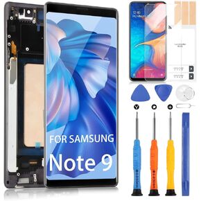 TFT for Samsung Galaxy Note 9 N960 LCD Display - for Samsung Note 9 LCD Touch Screen Replacement for Galaxy Note9 SM-N960F SM-N9600 N960N N960W Glass Digitizer Sensor Assembly with Frame (Black)