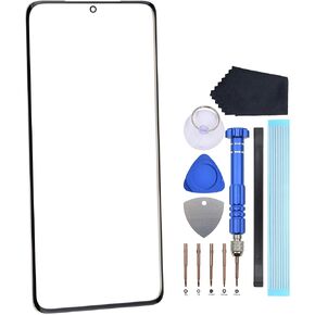 Glass Screen Repair Part for Samsung Galaxy S21 Ultra 5G SM-G998B SM-G998B/DS SM-G998U SM-G998U1 SM-G998W SM-G998N Front Glass Screen Replacement Black