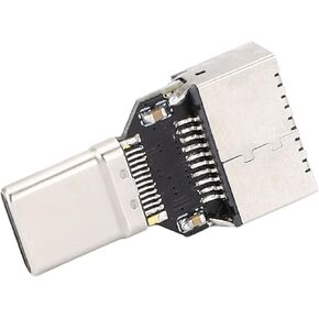 Keenso Compact USB 3.0 Type C Male to Type E Female Adapter 20Gbps EasytoUse Plug and Play Converter for PC Computer Students