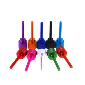 Spring Graphics Card Screws ， 1Pcs M3 M4 Aluminium Alloy Graphics Card Plate Heatsink(Red-m3)