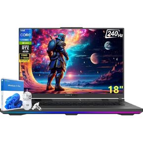 ASUS ROG Strix G18 Gaming Laptop, 18" Nebula 16:10 240Hz QHD, Intel 24-Core i9-14900HX, GeForce RTX 4080, 32 GB DDR5, 2 TB SSD, Backlit Keyboard, Wi-Fi 6E, Windows 11 Pro, with Designed Accessories