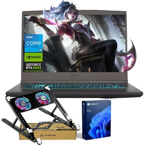 MSI Ultra Thin 15 VR READY PRO GAMING LAPTOP ، 15.6 "FHD 144Hz ، Intel I5-13420H (Beats Ryzen 7 7435HS) ، NVIDIA GEFORCE RTX 4060 ، 64GB RAM ، 1TB SSD ، Backlit KB ، Bundle مع PCOBERT
