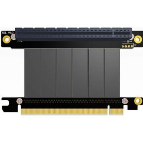 ADT-LINK PCI-E X16 to 16X 3.0 Male to Female Riser Extension Cable Graphics Card Computer Chassis PCI Express Extender Ribbon 128G/Bps (R33SL 5CM)