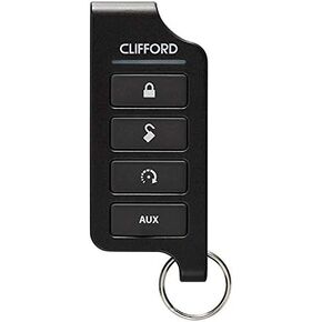 Directed Electronics Clifford 7656X 4-Button Car Remote, Black, Up to 1/2 Mile Range, Compatible with Passenger Car