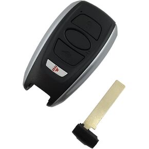 Replacement Key Fob Shell Case for 4 Buttons Subaru BRZ WRX STI Legacy Outback XV Crosstrek Keyless Entry Remote Car Key Fob Cover Casing with Uncut Blade Blank