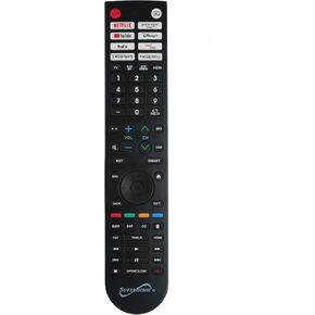 Supersonic SC-326 Universal Remote Control for Smart TV with HotKeys for Streaming, Controls 4 Devices, 10 Programmable Favorite Channels, DVD Player Functions & Navigation, Volume & Channel Control