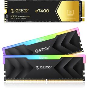 ORICO R500 Raceline Neon 32GB DDR5 RGB RAM & 2TB PCIe 4.0 NVMe SSD Bundle