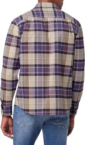 Joe's Jeans mens Boucle Flannel Button Down Shirt, Ombre Blue Plaid, Large US in Saudi Arabia