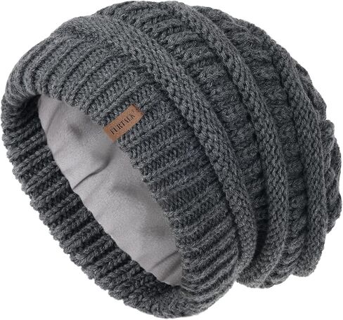 FURTALK Winter Hats for Women Slouchy Fleece Lined Hats Thick Knitted Cap in Saudi Arabia
