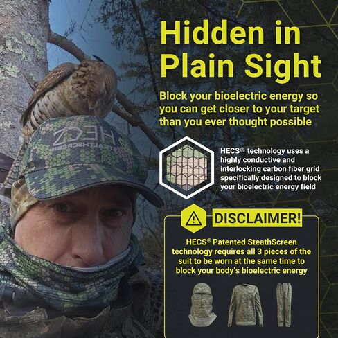 HECS Hunting HECStyle Stealth Screen Lightweight Camo Hat Patented Technology Accessories/Outdoor Apparel in Kuwait