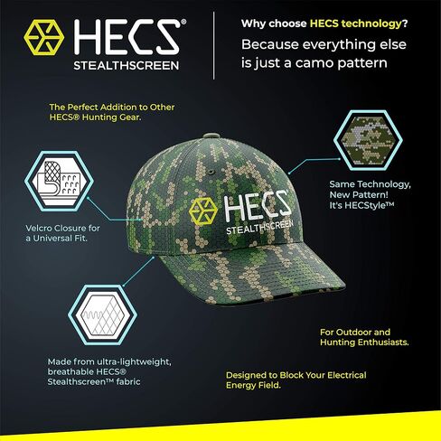 HECS Hunting HECStyle Stealth Screen Lightweight Camo Hat Patented Technology Accessories/Outdoor Apparel in Kuwait