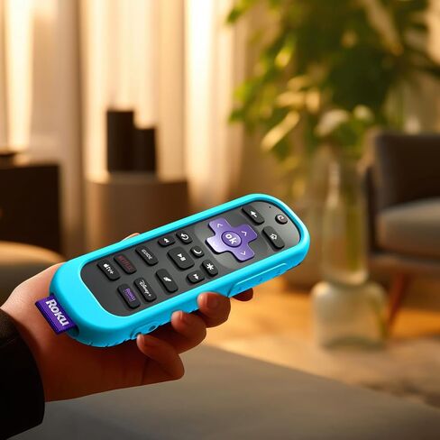 3pack cover for Roku Voice Remote Pro (الإصدار الثاني) ، متوافق مع Case مع وحدة تحكم تلفزيون Hisense ، غلاف السيليكون لـ TCL Smart TV Holder Glow باللون الأخضر الأرجواني الداكن in Kuwait