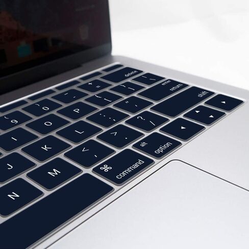 iBenzer Macaron Series Silicone Keyboard Cover for MacBook Pro13’’ with Function Keys NO Touch Bar (2018 2017 2016 Model A1708), Navy Blue, MKC06NVBL in Kuwait