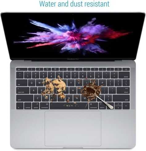 iBenzer Macaron Series Silicone Keyboard Cover for MacBook Pro13’’ with Function Keys NO Touch Bar (2018 2017 2016 Model A1708), Navy Blue, MKC06NVBL in Kuwait