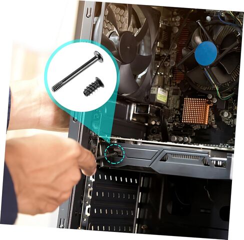 مسامير مروحة طويلة Totority PC PC Silver Computer Cooling مروحة التثبيت مسامير 60pcs مجموعة هيكل in Kuwait