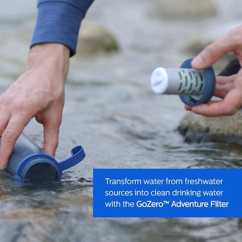 فلاتر اللياقة البدنية Water GoZero من فيليبس، خرطوشة فلتر بديلة، فلتر ألياف الكربون المنشط، لزجاجة GoZero Active، (3 قطع)، AWP287/37، 20 أونصة in Saudi Arabia