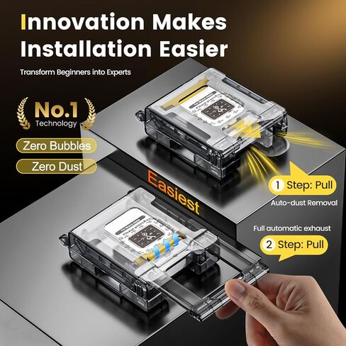 MOHAVE 4 Pack Screen Protector for Apple Watch Series 10 46mm [Auto Alignment] Soft Hybrid Material [Dust Removal] 24h Self Healing iWatch Film in Saudi Arabia