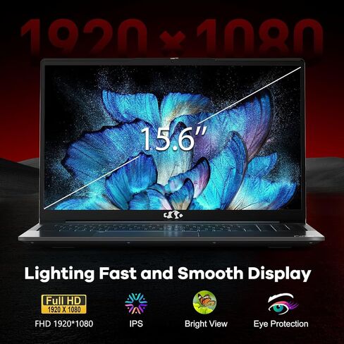 15.6" IPS FHD-Business-Gaming-Laptop, AMD Ryzen 5 6600H, 16GB DDR5 RAM 1TB SSD (Beat i5-12450H, Up to 4.5GHz) 100W Type C Computer with 6-Cores 660M GPU, Fingerprint, Backlit Keyboard in Saudi Arabia
